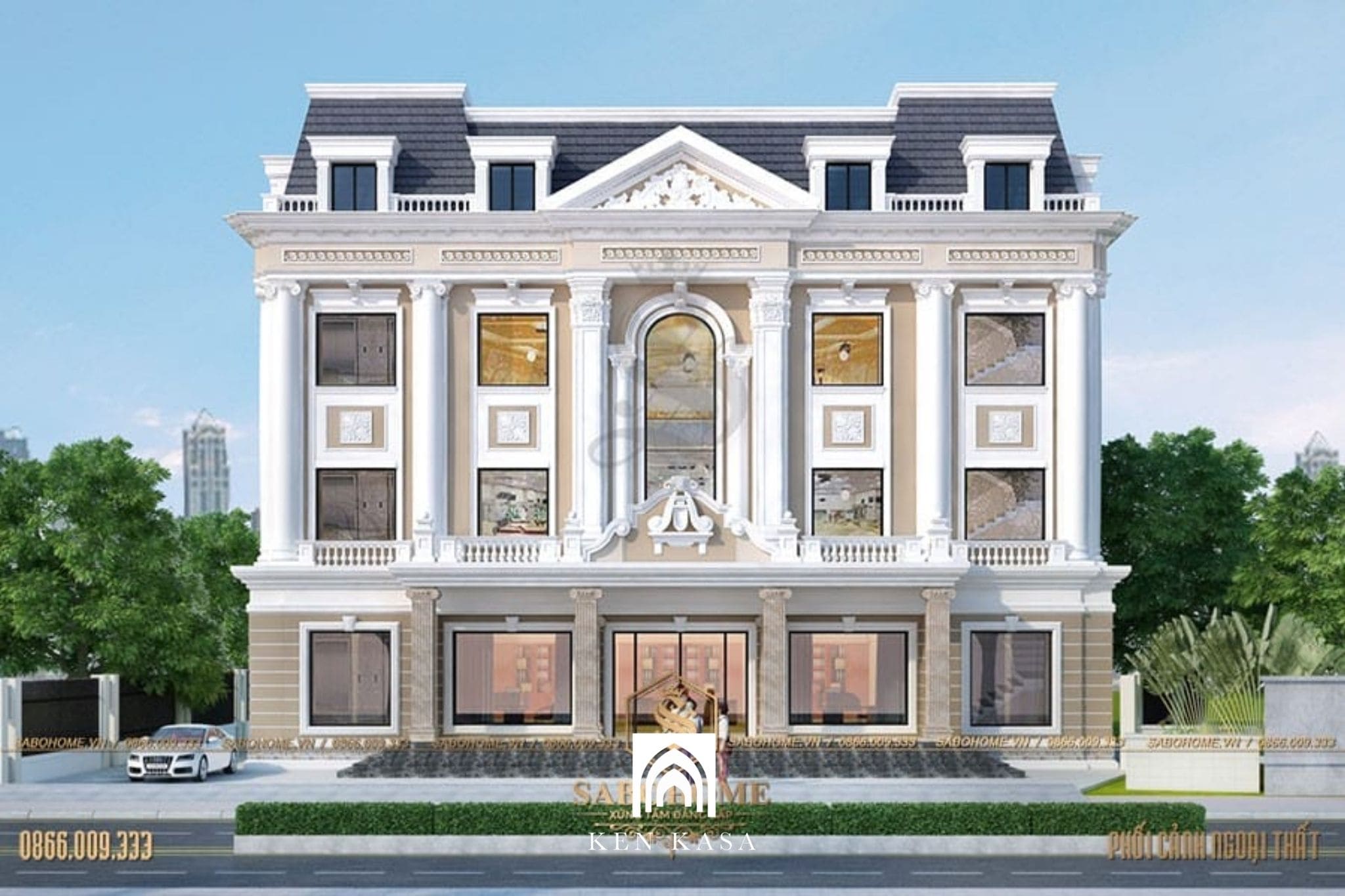 Mẫu thiết kế kh&aacute;ch sạn t&acirc;n cổ điển đẹp phong c&aacute;ch ch&acirc;u &Acirc;u sang trọng